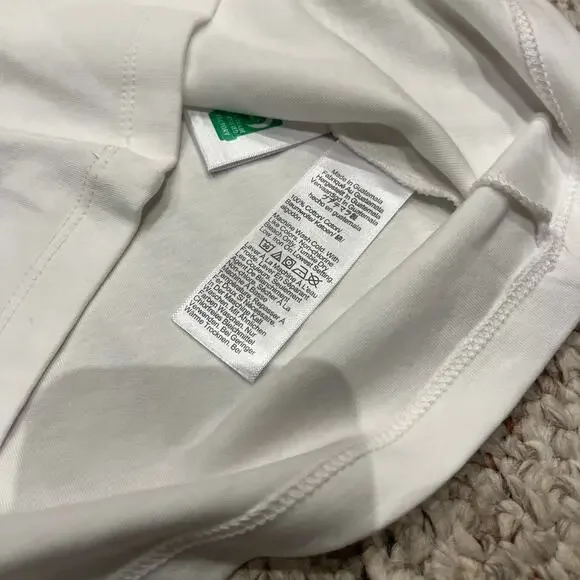 NWT J Crew Essential Short Sleeve Crewneck Tee White Sz M Basic Capsule Preppy - Picture 7 of 7